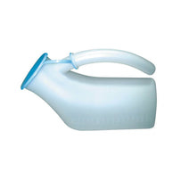Male urinal bottle with lid, 1 litre bedside and travel urine bottle for men