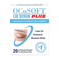 Ocusoft Lid Scrub Plus eyelid cleansing wipes