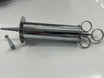 100ml stainless steel ear and aural syringe with two nozzles