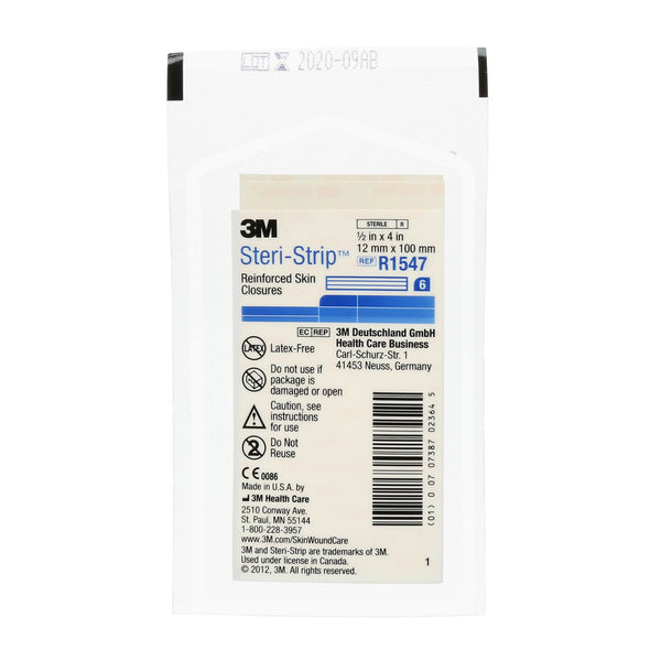 3M Steri-Strip reinforced skin closure in size 12mm x 100mm