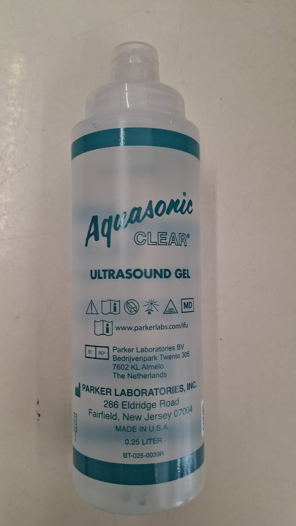 Aquasonic Clear ultrasound gel 250ml dispenser bottle