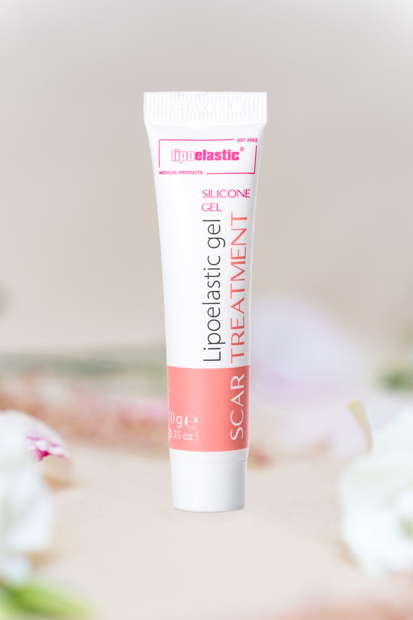 LIPOELASTIC silicone scar gel with Vitamin E 10g tube for scar treatment